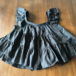 Black Babydoll Top for Women